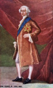 Kral George III (renkli taş) by English School