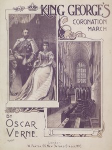 Oscar Verne tarafından Kral Georges Coronation Mart by English School