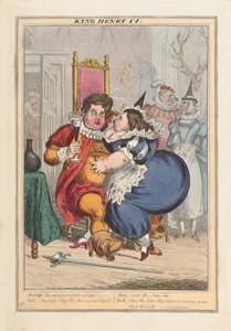 Kral Henry IV, pub.1827 (el renkli gravür) by English School