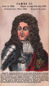 Kral II. James (renkli gravür) by English School