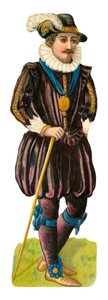 Ressamın Dedesinin Portresi, 1881 (kağıt üzerine karakalem)turki by English School