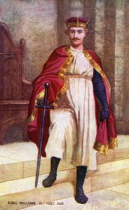 Kral William II (renkli taş baskı) by English School