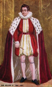 Kral William IV (renkli taş) by English School