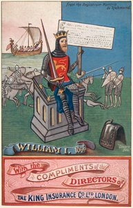 Kral I. William (renkli lito) by English School