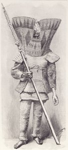 Kingsmill Islander tam zırhlı, The History of Mankind, Vol.1, Prof, Friedrich Ratzel, 1896 by English School