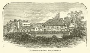 Kingswood Okulu ve Şapeli (gravür) by English School