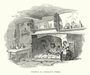 Almner's Barns'ta Mutfak (gravür) by English School