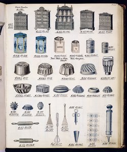 Yerli mal ve teçhizat ticaret kataloğundan mutfak depolama ve mutfak eşyaları, c.1890-1910 by English School