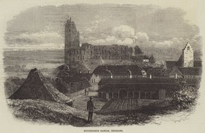 Koldinghus Kalesi, Danimarka (gravür) by English School