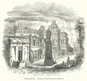 Kylas, Ellora (gravür) by English School
