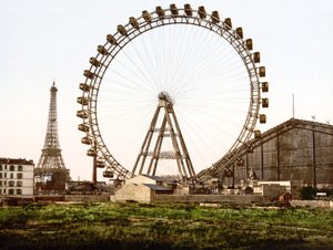 La Grande Roue, Paris (el renkli fotoğraf) by English School