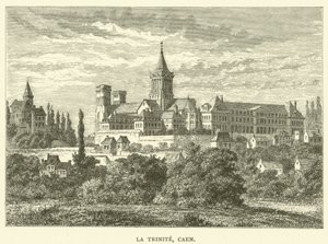 La Trinite, Caen (gravür) by English School