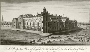 Lacock Manastırı, Wiltshire (gravür) by English School
