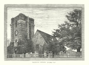 Laleham Kilisesi (gravür) by English School