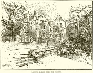 Bahçeden Lambeth Sarayı by English School