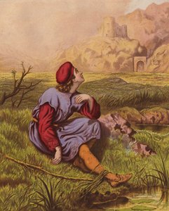 Hassas vicdanın ağıtı (renkli taş baskı) by English School