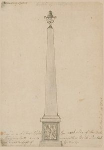 Bedford House yakınlarındaki lamba, Londra, 1799