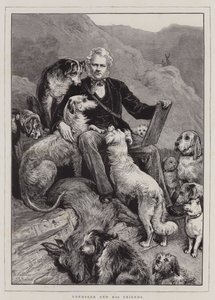 Landseer ve Arkadaşları (gravür) by English School
