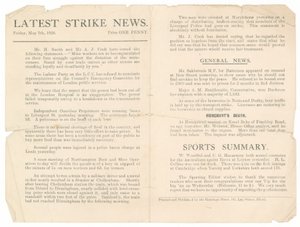 Son Grev Haberleri, 7 Mayıs 1926 by English School