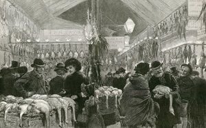 Noel zamanı Leadenhall Pazarı by English School