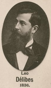 Leo Delibes (gravür) by English School