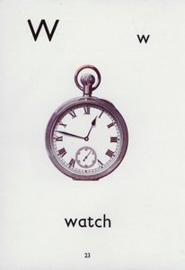 W harfi, izle (renkli taş) by English School