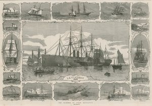 Leviathan 1858; steam nav ilerlemesini gösteren görüntülerin montajı