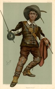 Lewis Waller, Romantik Drama, Vanity Fair çizgi filmi, 13 Ekim 1904 by English School