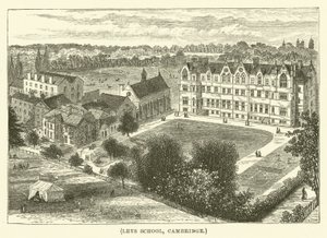 Leys Okulu, Cambridge (gravür) by English School
