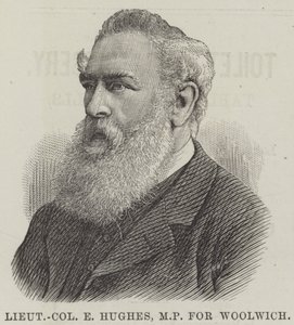 Yarbay E Hughes, Woolwich Milletvekili (gravür) by English School