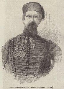 Korgeneral Cannon (Behram Pacha) (gravür) by English School