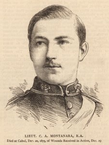 Teğmen CA Montanara, RA (gravür) by English School