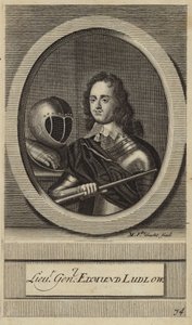 Korgeneral Edmund Ludlow by English School