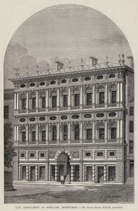 İskoçya Yaşam Derneği, Edinburgh (gravür) by English School