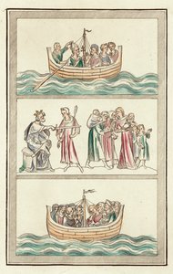 Thomas Becket'in Hayatı (renkli gravür) by English School