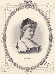 Lilian Nordica (Amerikan Kantatrisi) (gravür) by English School