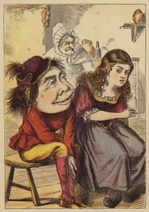 Küçük Bo-Peep (renkli gravür) by English School