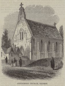 Littlemore Kilisesi, Oxford (gravür) by English School