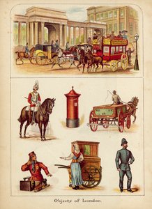 Londra (renkli lito) by English School