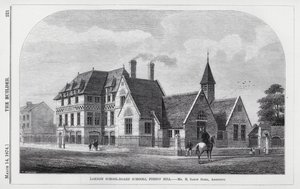 Londra Okul-Yönetim Okulları, Forest Hill (gravür) by English School