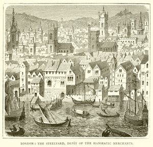 Londra: The Steelyard, Hansa Tüccarlarının Deposu by English School