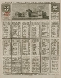 Rabbimiz 1793 yılı için Londra almanack by English School