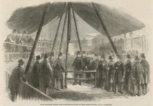 Lord Berners, Tarım Salonunun temel taşını döşerken by English School