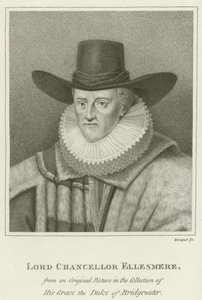 Lord Chancellor Ellesmere (gravür) by English School