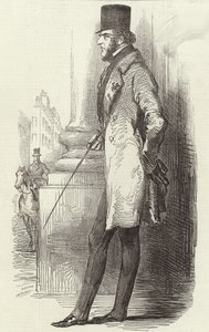 Lord George Bentinck (gravür) by English School