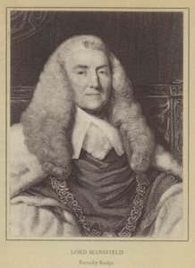 Lord Mansfield, Barnaby Rudge (taş) by English School