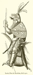 Louis, Bourbon Dükü, 1410'da öldü by English School