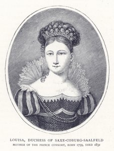Louisa, Saxe-Coburg-Saalfeld Düşesi by English School