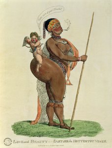Aşk ve Güzellik - Sartjee the Hottentot Venüs, 1810 by English School