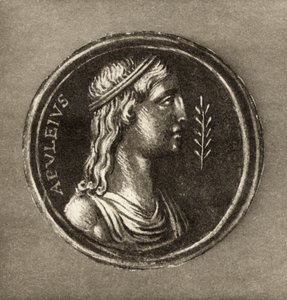 Lucius Apuleius (MS 124-c.180), ön kapaktan Lucius Apulieius tarafından yazılan The Story of Cupid and Psyche